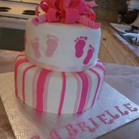 Baby Feet Covered in Fondant, Fondant Bow & Fondant Decorations!