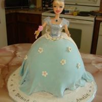 Cinderella Cake Covered in MMF....