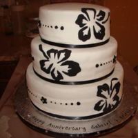 25Th Anniversary Cake Covered in MMF