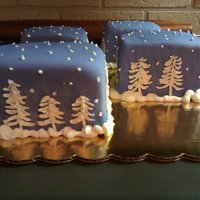 Winterscape Mini Cakes 