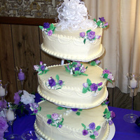Heart Shaped Wedding Cake 