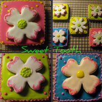 Spring Cookies These cookies were inspired by TracyLH on "CC" and Montreal Confections on Flickr. They were made as a treat for Girls'...