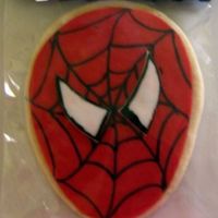 Spiderman Cookie Made For My Son's 7Th B'day Spiderman Cookie