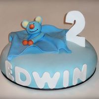 Birthday Cake For Edwin This is a cake I made for my friends son's 2nd birthday. The "topper" I made with the inspiration of his favourite blankie....