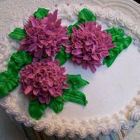 1St Buttercream Mums My 1st attempt at butter cream flowers ...supposed to be mums...