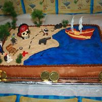 Pirate Cake This is a last minute cake I did for my undecisive little boy. It was for his 3rd birthday. He wanted Thomas the Train and two days before...