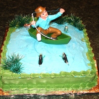 The Big Catch Made this cake for my dad who LOVES fishing.
