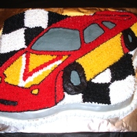 Race Car Made this cake for my son's race car birthday.
