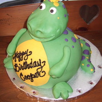 Dinosaur Cake Dinosaur cake for my DS's birthday. The instructions for this cake were kindly provided by klacrawford. Thanks so much for your help....