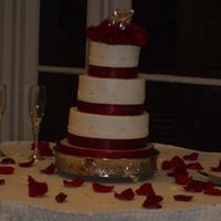 Resized_Dell_Wedding.jpg Wedding cake done for good friends in New Orleans. All buttercream icing. tfl.