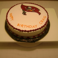 Tampa Bay Bucs Cake This cake was for a die HARD Tampa Bay Buc's fan's birthday.