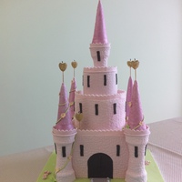 Pincess Castle This was made for my daughter's 6th birthday. Top and bottom tiers are dummies, middle tier chocolate mud cake. Turrets made from ice...