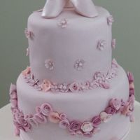 Ballet Slippers And Rosebuds I made this for my daughter's third birthday - white chocolate cake with berry IMBC, covered in fondant. Thanks to CakeBaker for her...