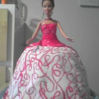 Picture_0323.jpg Birthday cake which I made for my friend, who is Barbie and fashion fan. Skirt is made of two cakes: chocolate sponge base and vanilla...
