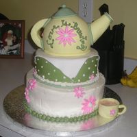 Tea Party I got the idea for this cake from someone else on this website...I can't remember who...but thank you!