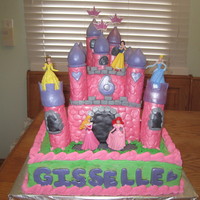 Princess Castle Cake This cake was made for a princess party. The figures were store bought and could be moved around the castle by the birthday girl during her...