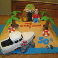 Giligan's Island Birthday I made this cake for my best friends husband. His nickname growing up was "Giligan." I made the cake as a half sheet, and then...