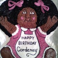 First Character Cake Made for a coworkers' daughter. For her 25th birthday she wanted the same cake she had at her first birthday. I decorated according to...