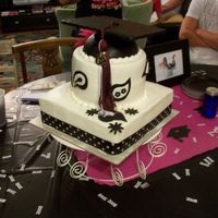 Graduation Cake Thanks to Marthajo1 for the inspiration on this cake. Her cake was fabulous! Buttercream with fondant accents and grad cap.