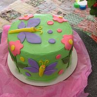 Practice Cake... Fun With Fondant! I made some MMF and needed to use it so I just sat down with a blank slate and started making cut-outs... It was really fun and my first...