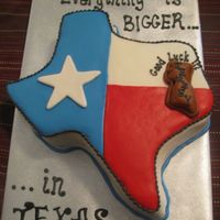 Everything Is Bigger In Texas!!! I loved doing this cake. It was for a going away party where the person was originally from New Jersey and always talked about how much...