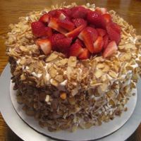 Muchas Leches Cake This is a Muchas Leches Cake from the Rather Sweet Bakery cookbook (my fave). It's a flourless cake, the cake is ground up almonds and...