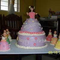 Doll Cake my 1st fondant cake for my niece's 7th birthday last March 18, 2007