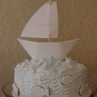 First Birthday Sailboat Cake This is a cake I made after seeing it in a Martha Stewart Baby magazine. It was so easy to make. You can find the recipe for it on...