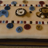 Boy Shower A shower for a boy, to match bedding for the nursery, WASC, MMF I didn't realize till I looked at the picture that I forgot the...