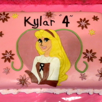 Pink Princess I was asked to do a cake for a 4 yr olds birthday, all the guidelines I got was she liked princesses and pink, MMF,WASC, hand painted...