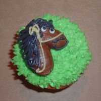 Horse Cupcake For my niece's class party