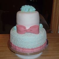 Practice Anniversary Cake I made this cake for my sister for a womens party she had.