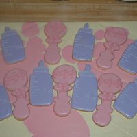 Baby Shower Cookies My first try at royal icing cookies for a baby shower as a favor.
