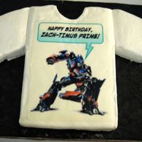 Transformer Edible Image My only cake for 2007, for my grandson's 11th birthday in July. Chocolate, as usual with BCI, certainly nothing fancy but he liked it...