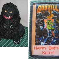 Godzilla, 3-D And Sheet Cake For Ds Birthday Thanks to Doug for the diagram for the 3-D Godzilla! This is my rendition of GZ for my DS 50th birthday last month. I'm so glad I...