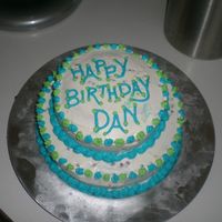 Birthday Cake This was the first cake that I've decorated. Was my boyfriends birthday..hard to do something masculine.