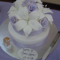 Wedding Cake I created this cake for a christening but it would also make a beautiful wedding cake.