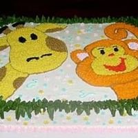 Jungle Babies Shower Cake 