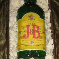 Scotch Anyone? I made this cake with a lot of help from my husband for my father in law's 60th birthday. J&B scotch is and dominos are his...