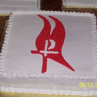 Catholic Church Reception This is one of 4 cakes that were 16x16x4 that I made for the local catholic church in celebration of their priest's 25th year of...