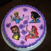 Disney Princess Made this cake for a little girls birthday, she absolutly loves the Disney Princess'. Had a little trouble with the FBCT's, but...