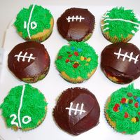 Football Cupcakes Simple football cupcakes for the Superbowl.