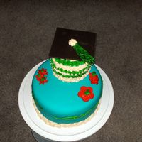 Graduation Cake This was only my third cake, i think it came out pretty well.