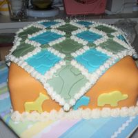 Baby Shower Quilt Cake 