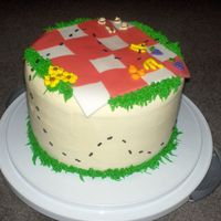 Picnic All buttercream, except the blanket which is MMF.