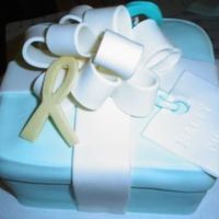Birthday Cake For Cancer Survivor Yes another tiffany box! Meanwhile I'm getting better at my bows so that's a plus! This one has three different color cancer...