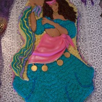 Belly Dancer Or Gypsy Belly Dancer or Gypsy, buttercream with fondant accents.