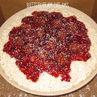 Bowl Of Pasta With Meatballs 