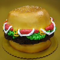 My Hamburger Cake I had fun making this one : )