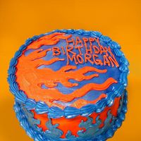 Flames The pic doesn't do this cake justice, it was really cool in real life.